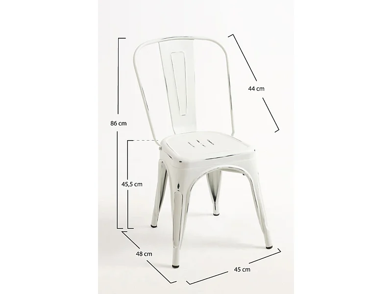 Packs Sillas Comedor - Pack 2 Sillas Torix Vintage - Blanco vintage