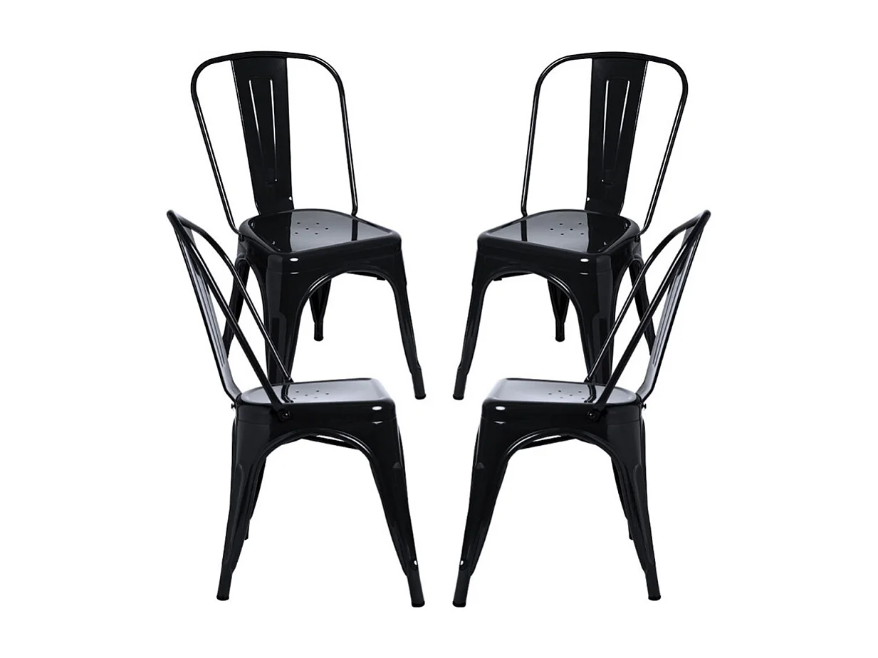 Packs Sillas Comedor - Pack 4 Sillas Torix - Negro