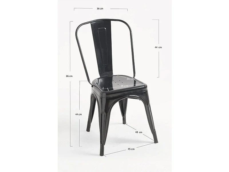 Packs Sillas Comedor - Pack 4 Sillas Torix - Negro