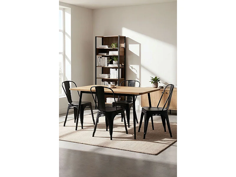 Packs Sillas Comedor - Pack 4 Sillas Torix - Negro