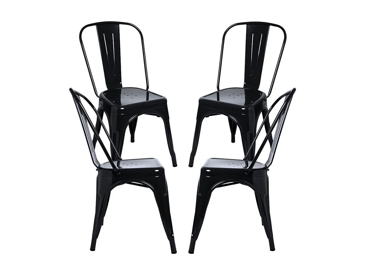 Packs Sillas Comedor - Pack 4 Sillas Torix - Negro