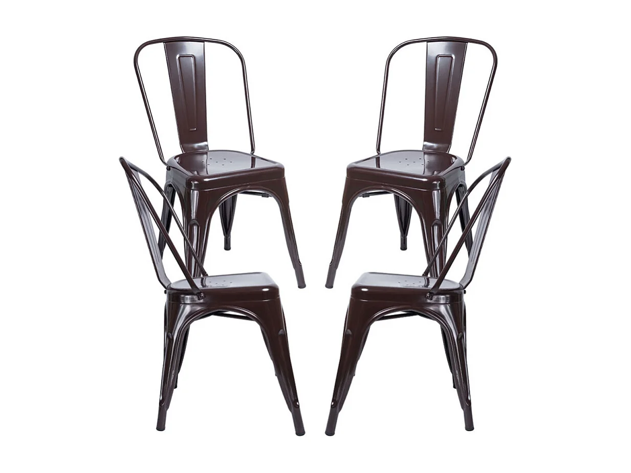 Packs Sillas Comedor - Pack 4 Sillas Torix - Marrón