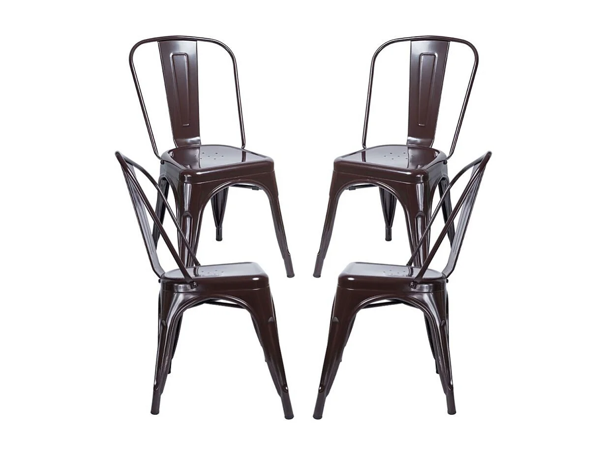 Packs Sillas Comedor - Pack 4 Sillas Torix - Marrón