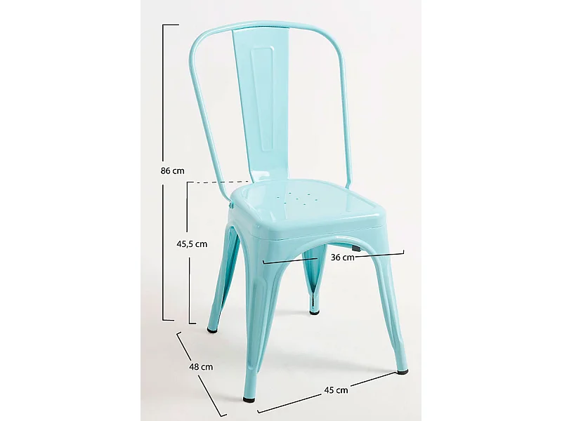 Sillas Comedor - Silla Torix - Azul cielo