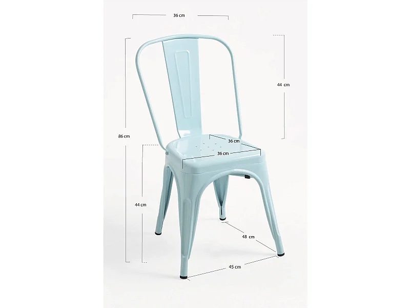 Sillas Comedor - Silla Torix - Azul cielo