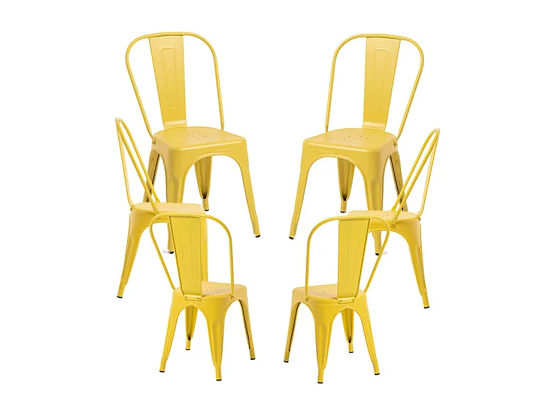 Packs Sillas Comedor - Pack 6 Sillas Torix - Amarillo Cuarzo