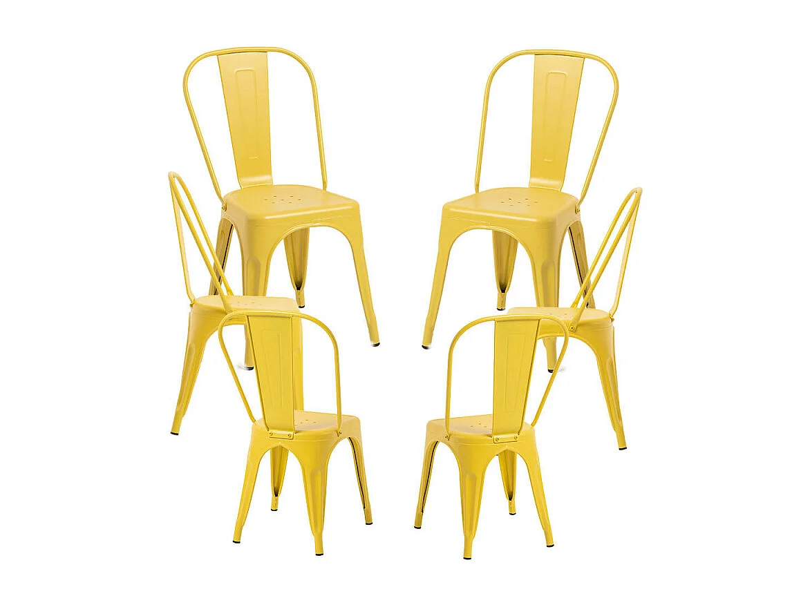 Packs Sillas Comedor - Pack 6 Sillas Torix - Amarillo Cuarzo