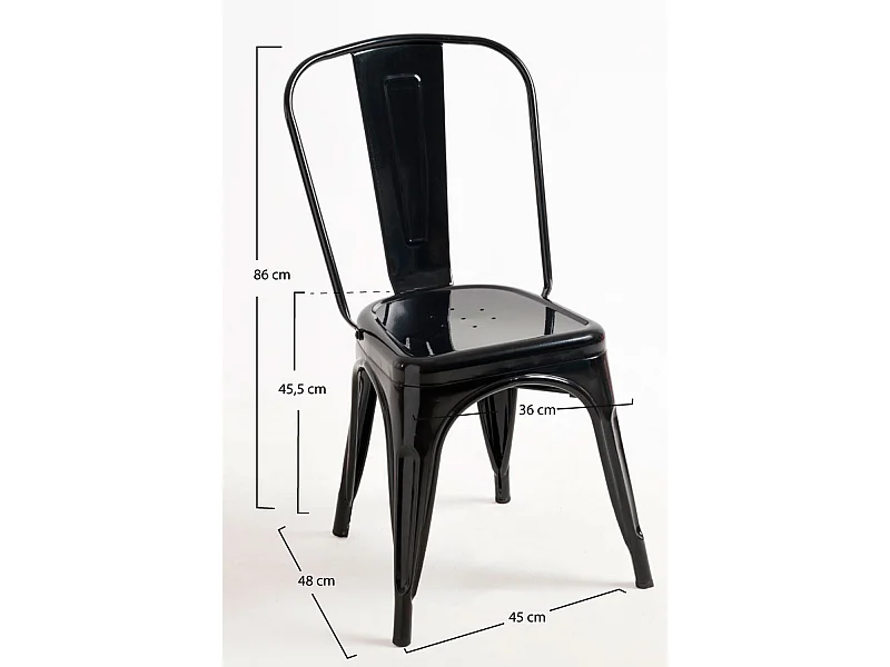 Sillas Comedor - Silla Torix - Negro