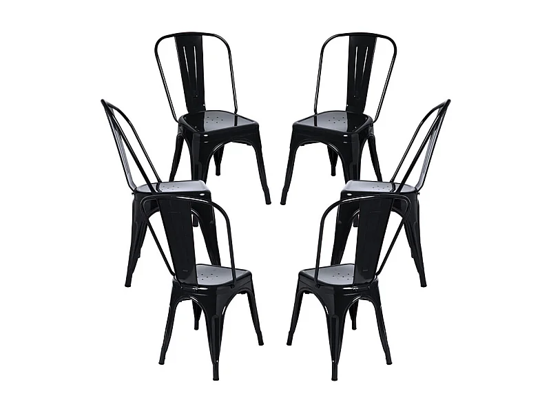 Packs Sillas Comedor - Pack 6 Sillas Torix - Negro