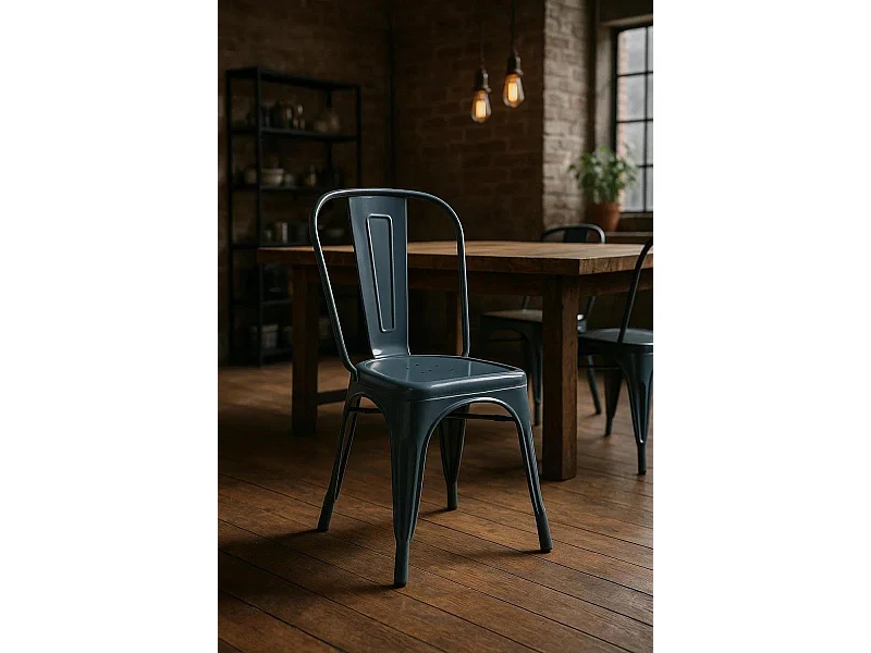 Sillas Comedor - Silla Torix - Azul Petróleo