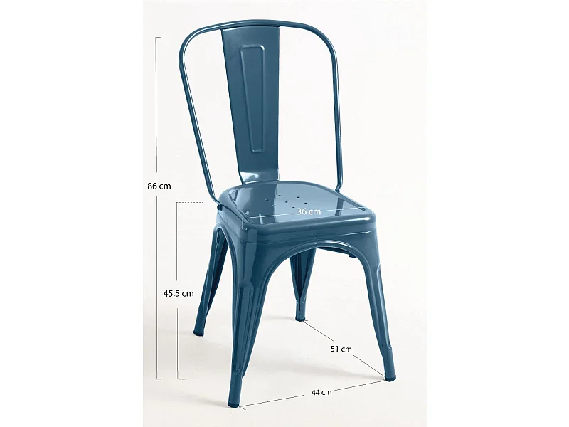 Sillas Comedor - Silla Torix - Azul Petróleo