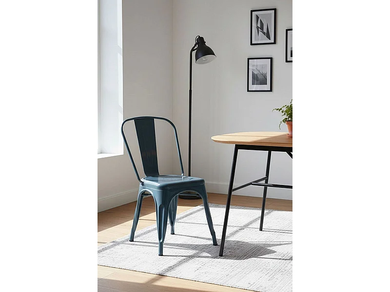 Sillas Comedor - Silla Torix - Azul Petróleo