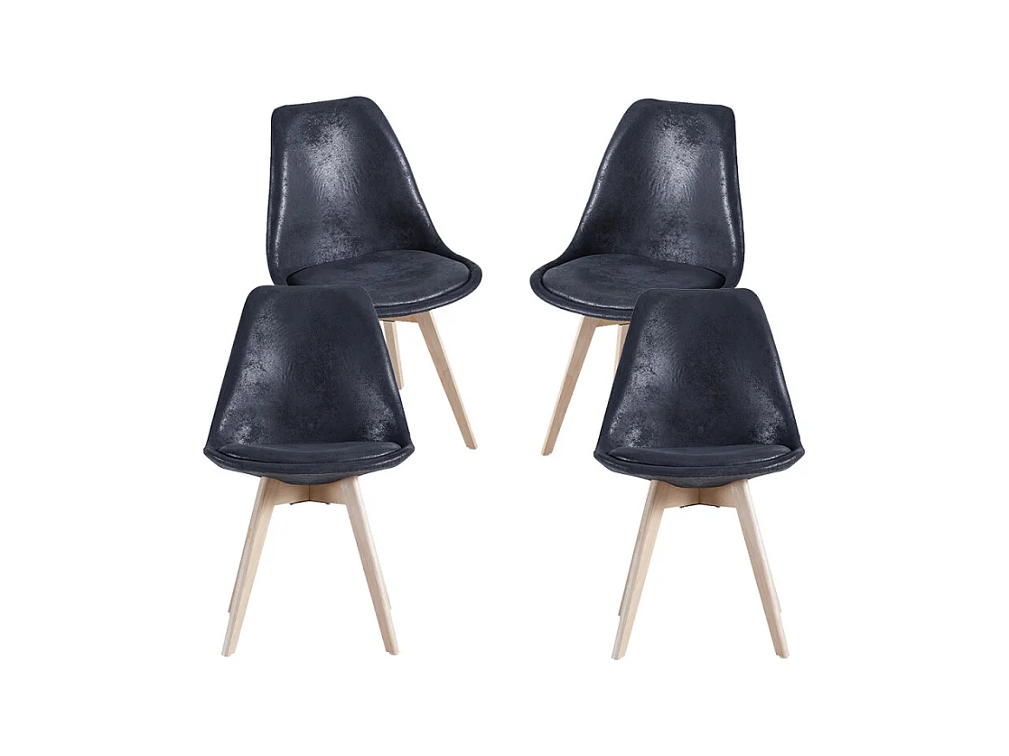 Packs Sillas Comedor - Pack 4 Sillas Synk Vintage - Negro
