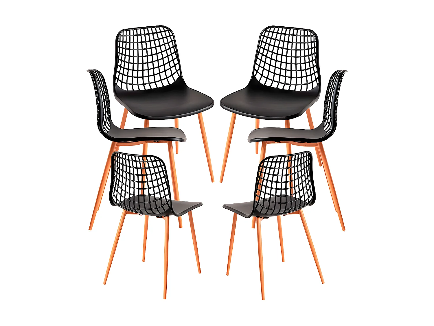 Packs Sillas Comedor - Pack 6 Sillas Riva - Negro