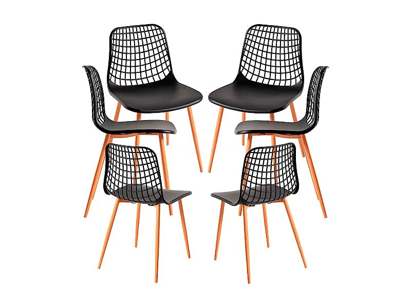 Packs Sillas Comedor - Pack 6 Sillas Riva - Negro