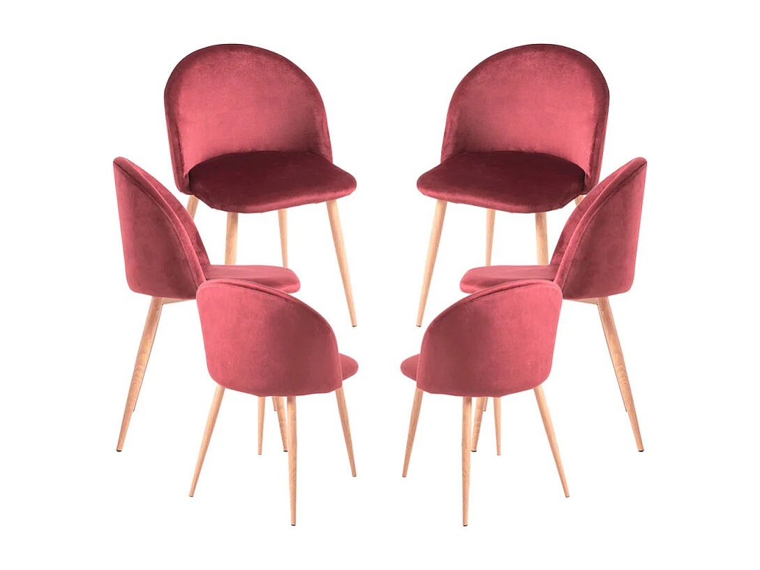 Packs Sillas Comedor - Pack 6 Sillas Vint Terciopelo - Fucsia