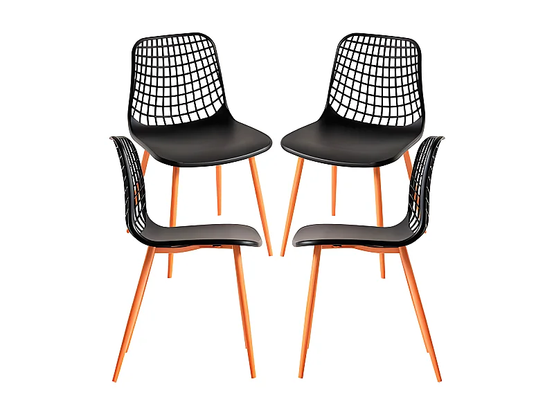 Packs Sillas Comedor - Pack 4 Sillas Riva - Negro