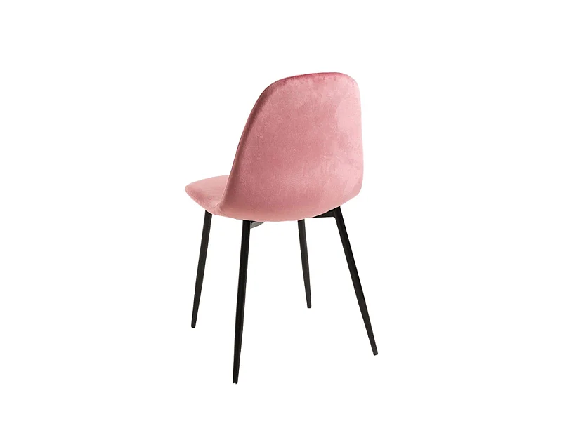 Packs Sillas Comedor - Pack 6 Sillas Teok Black Terciopelo - Rosa