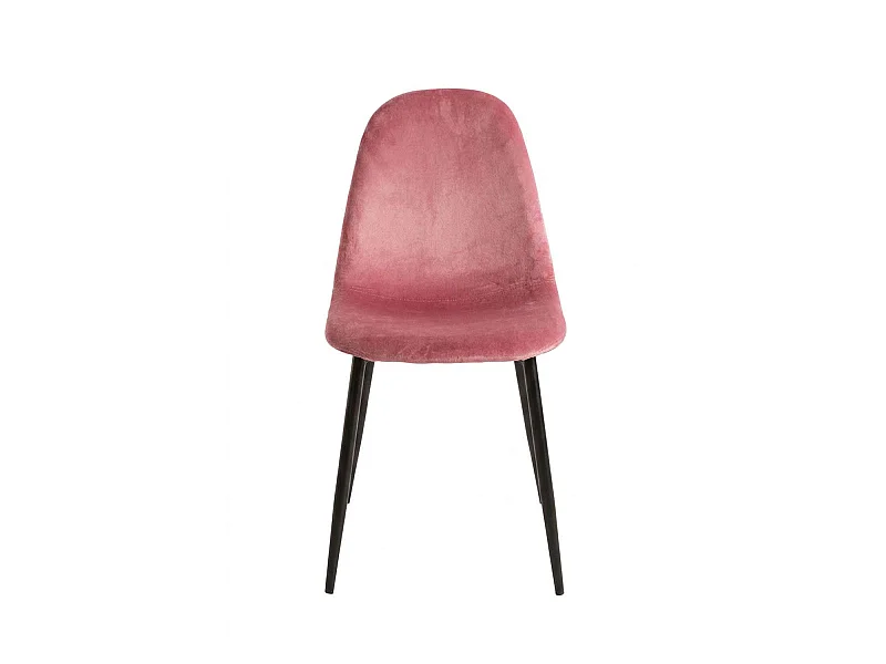 Packs Sillas Comedor - Pack 6 Sillas Teok Black Terciopelo - Rosa