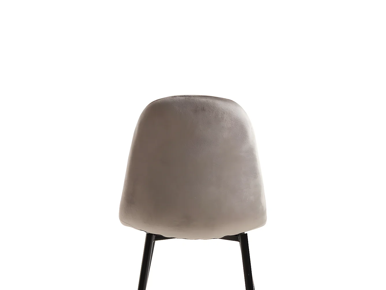 Packs Sillas Comedor - Pack 2 Sillas Teok Black Terciopelo - Gris claro