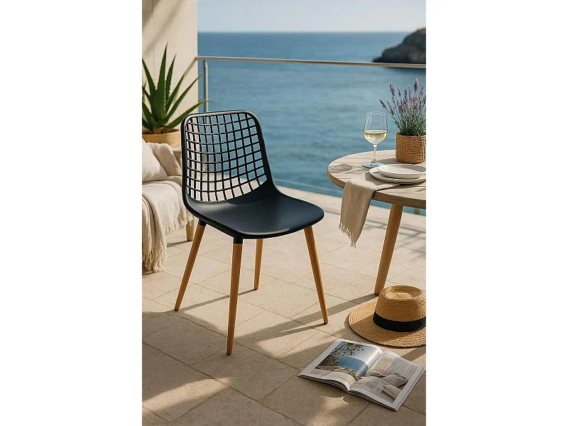 Sillas Comedor - Silla Riva - Negro