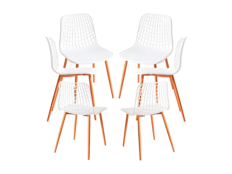 Packs Sillas Comedor - Pack 6 Sillas Riva - Blanco