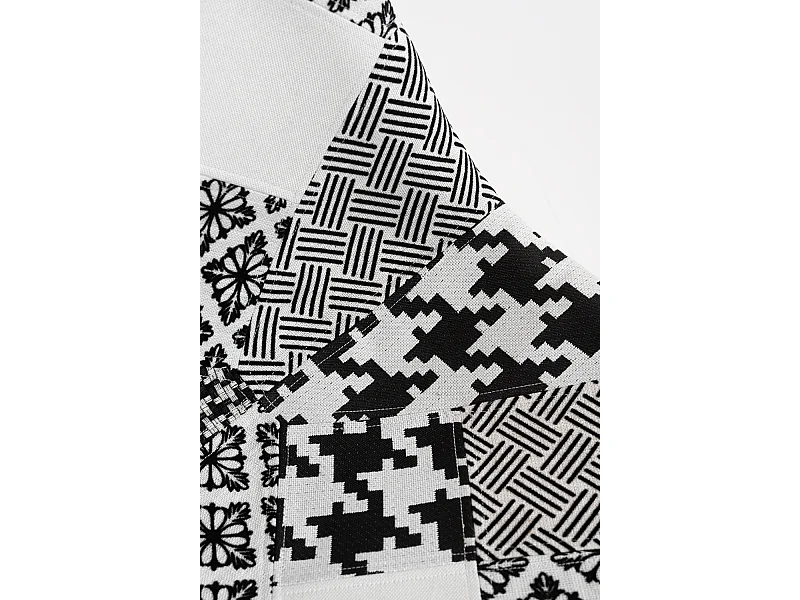 Packs Sillas Comedor - Pack 6 Sillas Synk Patchwork - Patchwork blanco y negro