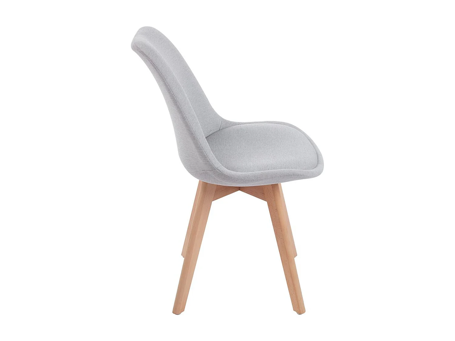 Packs Sillas Comedor - Pack 4 Sillas Synk Tela - Gris claro