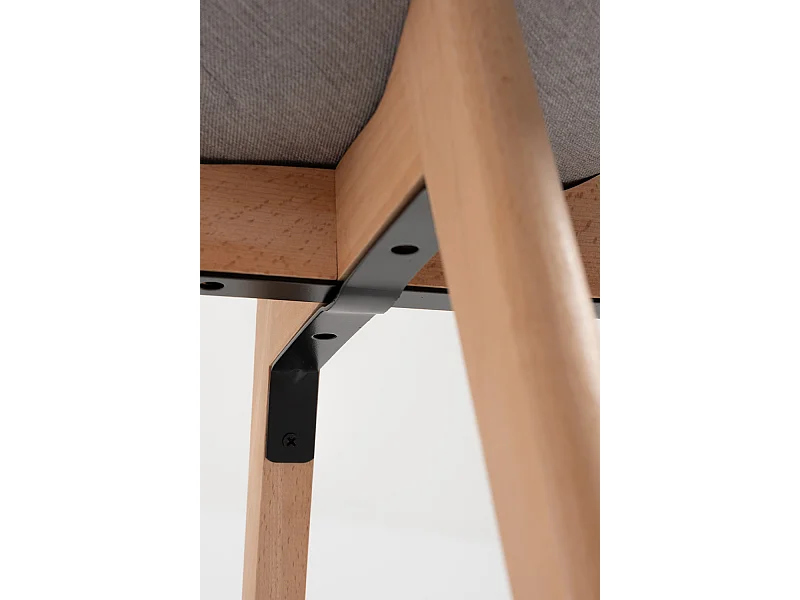 Packs Sillas Comedor - Pack 4 Sillas Synk Tela - Gris claro