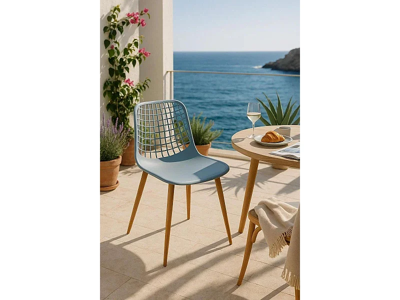 Sillas Comedor - Silla Riva - Gris oscuro