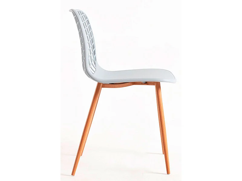 Sillas Comedor - Silla Riva - Gris oscuro