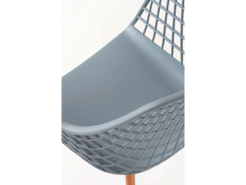 Sillas Comedor - Silla Riva con Reposabrazos - Gris