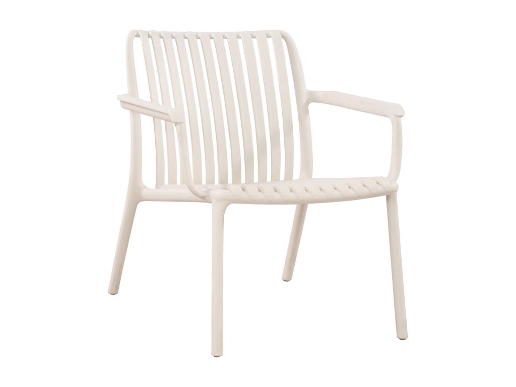 Fauteuil bas de jardin empilable en polypropylène - Beige - SESEH de MYLIA
