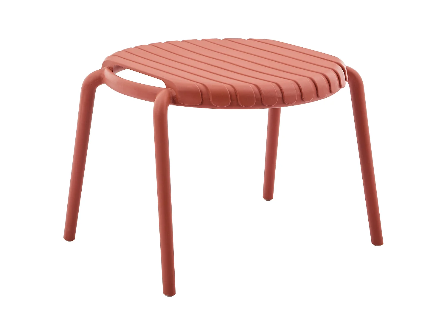 Table basse de jardin empilable en polypropylène - Rouge - SESEH de MYLIA