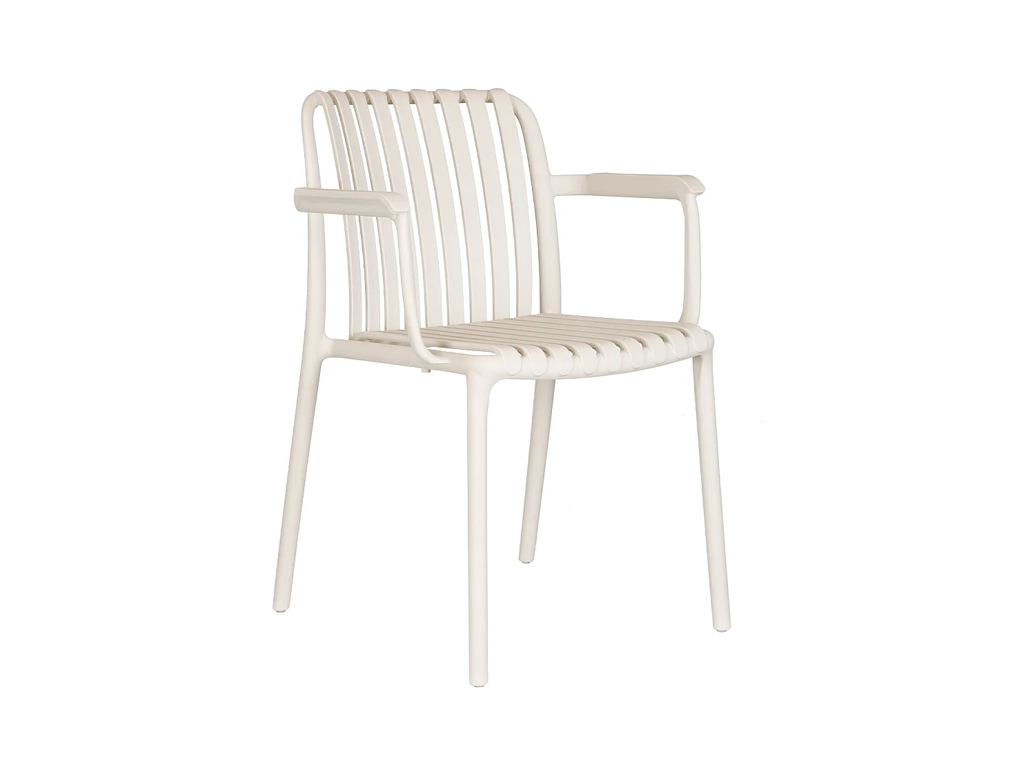 Silla de jardín apilable de polipropileno - Beige - SESEH de MYLIA