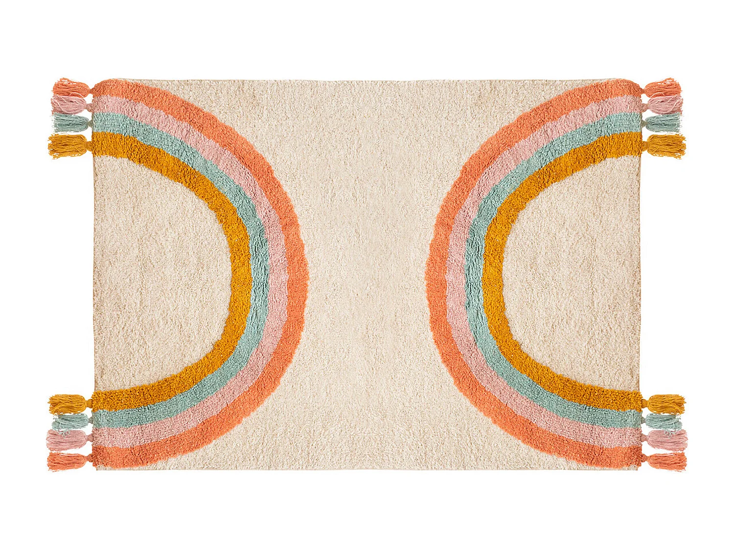 Tapis Déco Enfant "Arc-en-Ciel" 100x150cm Multicolore