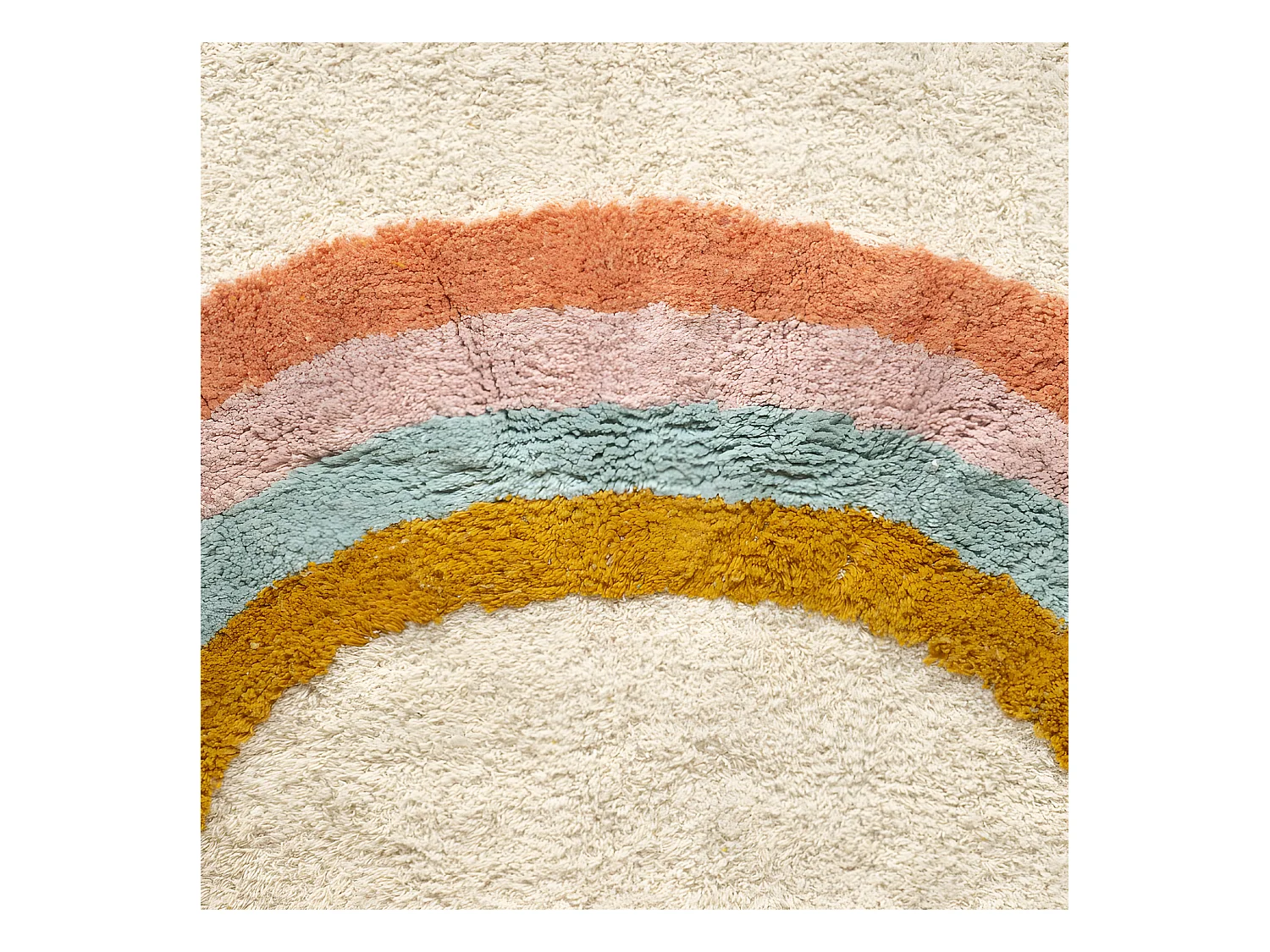 Tappeto cotone beige 100x150cm