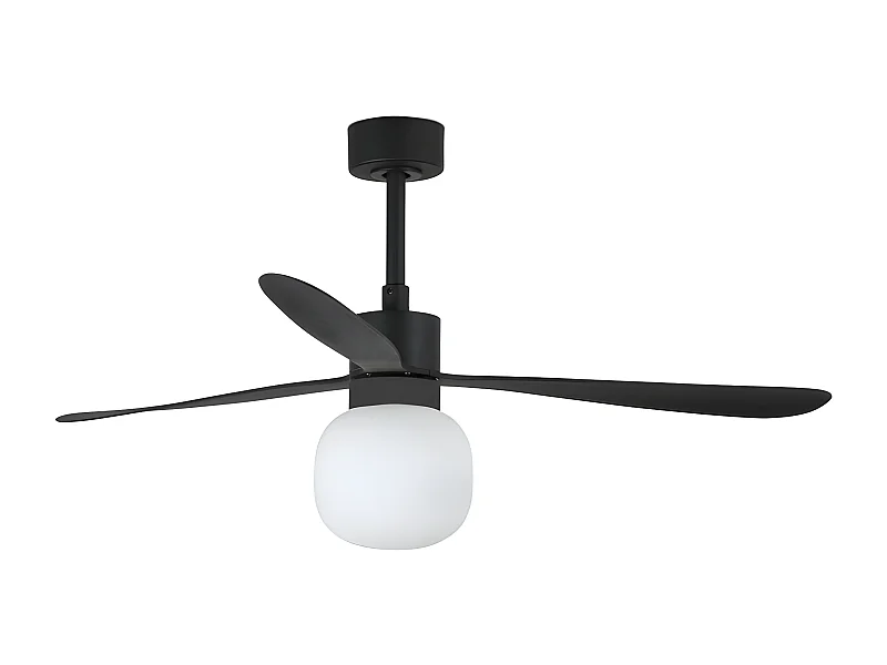 AMELIA L BALL LED wentylator sufitowy czarny