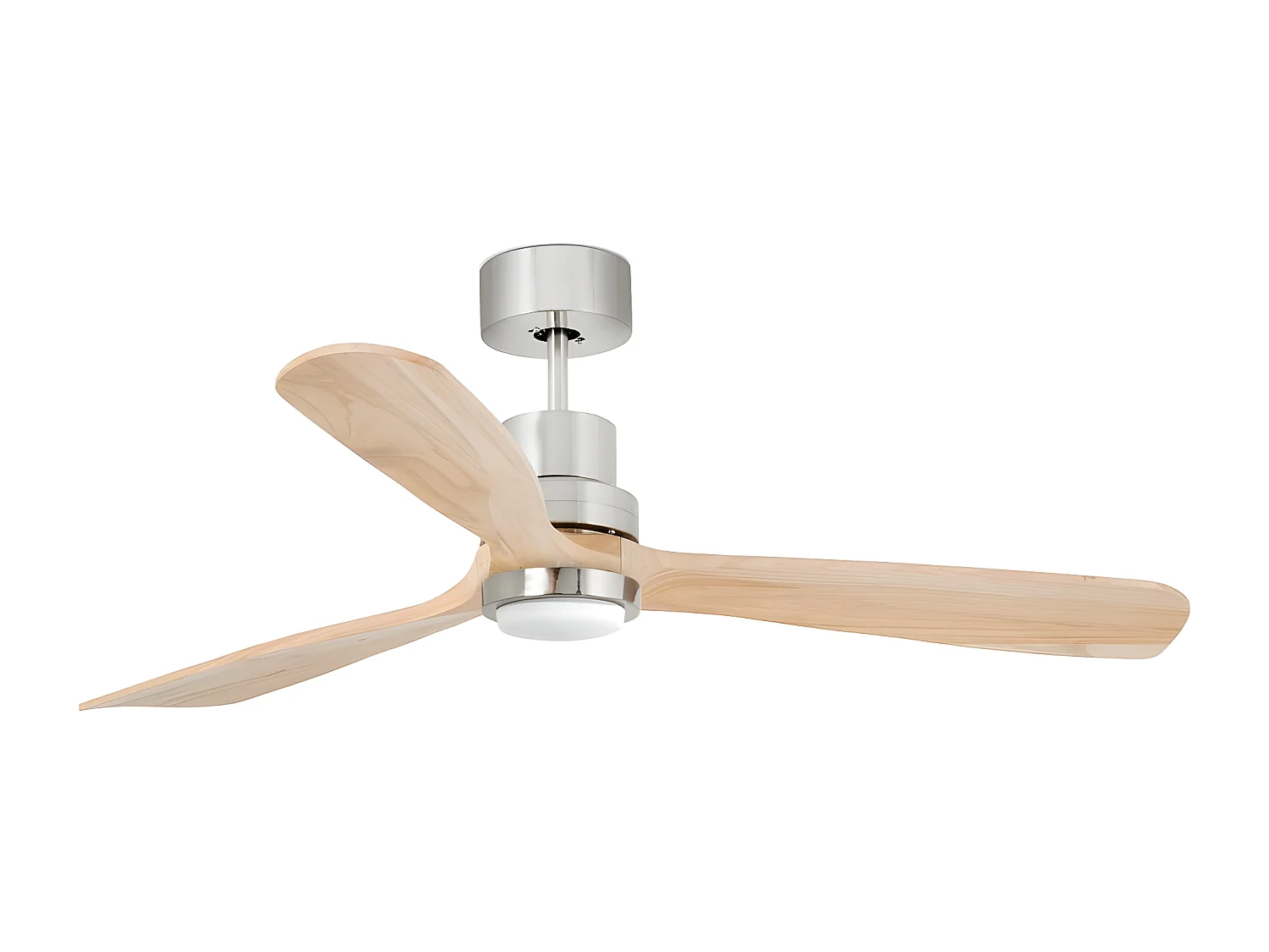 LANTAU L LED-ventilator matnikkel/grenen DC