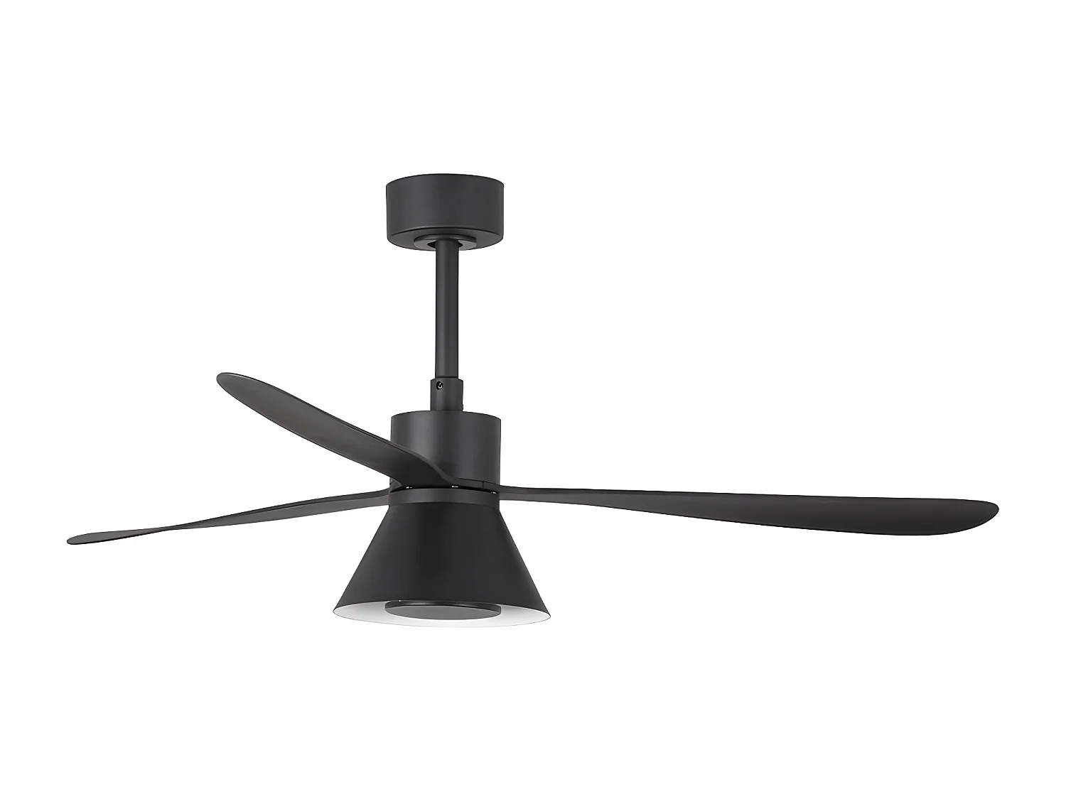 AMELIA L CONE LED Schwarzer Deckenventilator