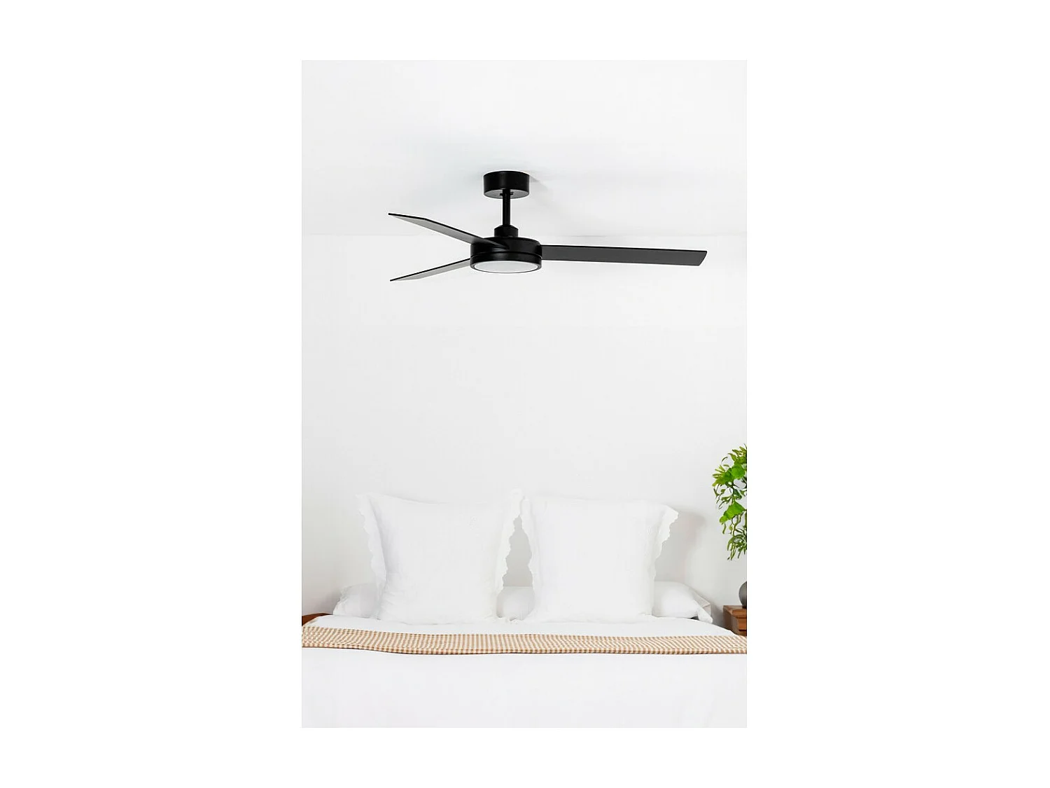 BARTH L LED Zwarte plafondventilator