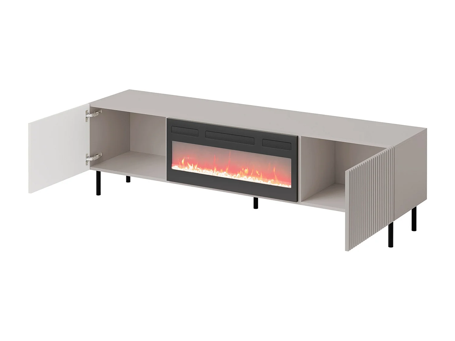 Meuble TV Livsevi 103, Cachemire, 181x53x42cm