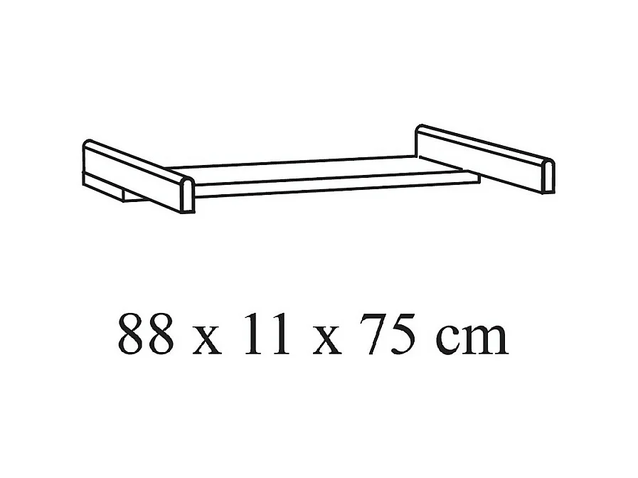 Cômoda de bebê robusta com trocador integrado, cor carvalho claro, coleção DANY.