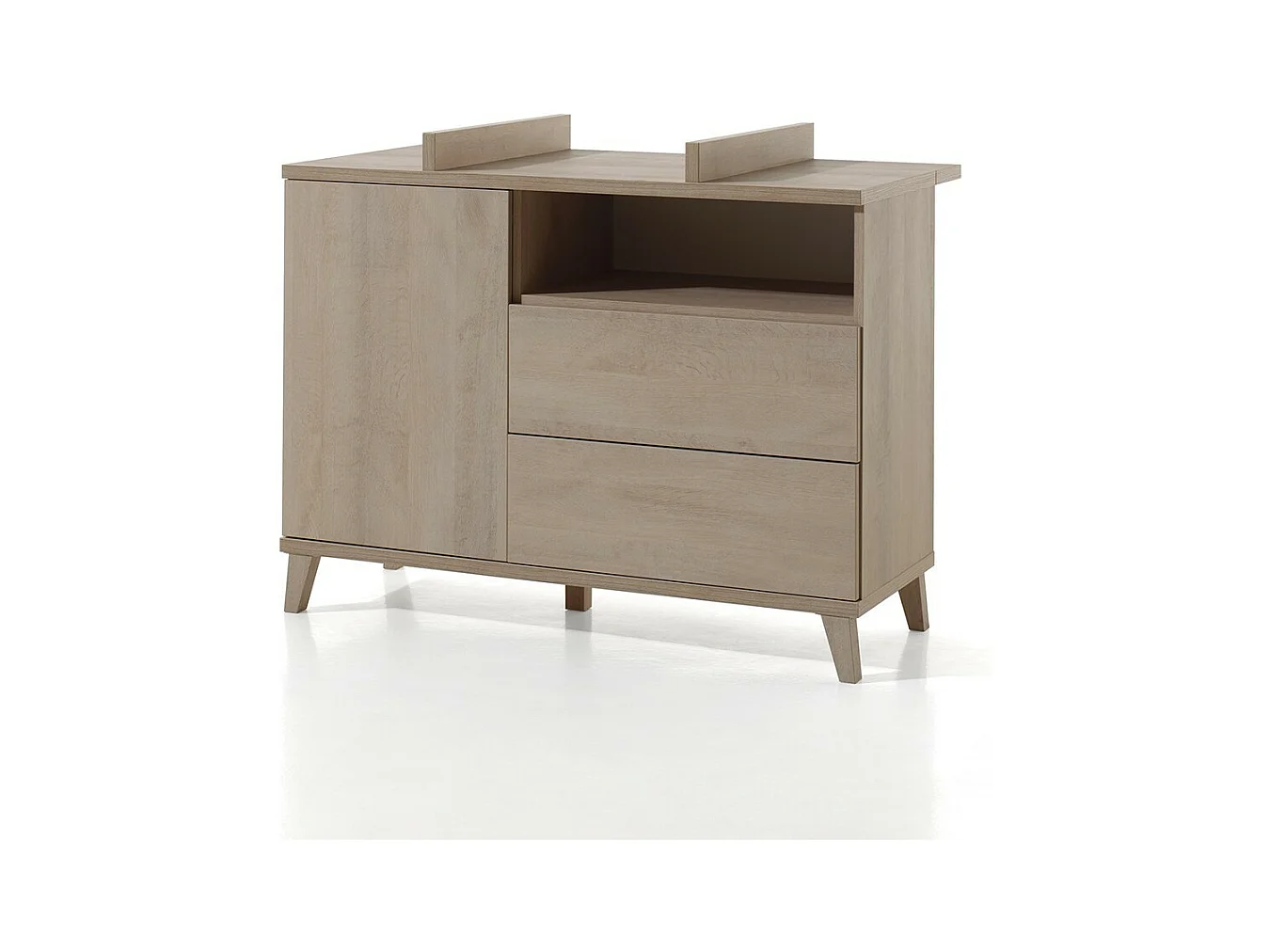 Commode bébé LOUISE – Table à langer intégrée coloris chêne River OAK