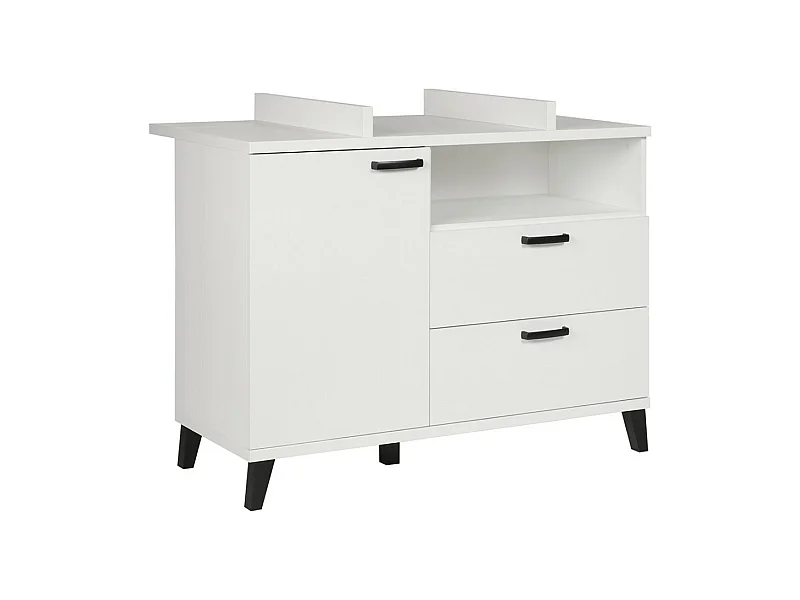Robuste Babykommode mit integrierter Wickelauflage, weiß, Kollektion DANAÉ.