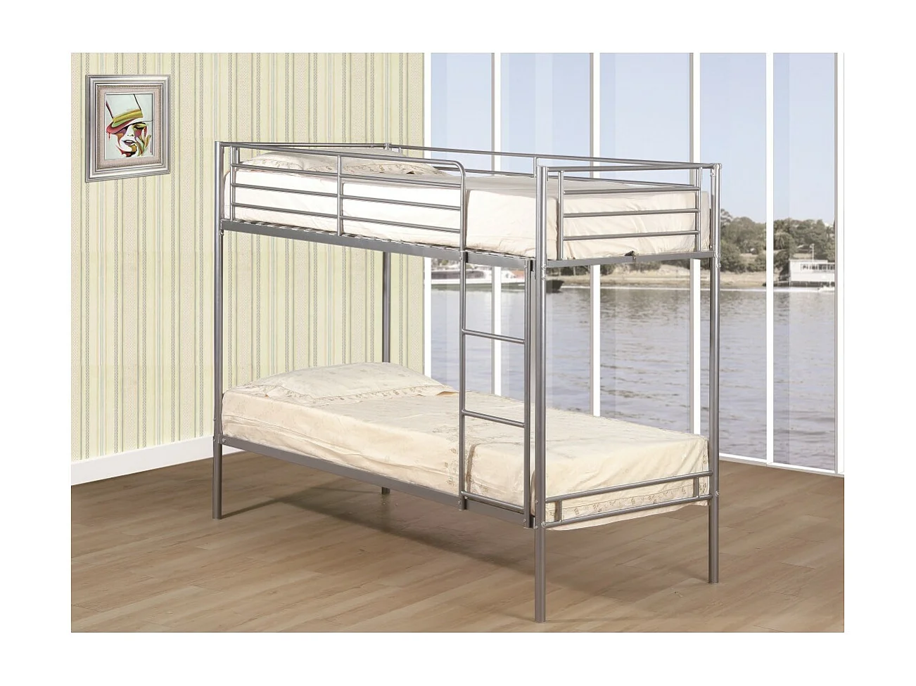 Stapelbed 90x200 collectie LUCKY, kleur Grijs