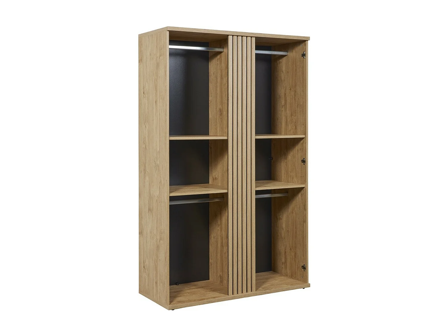 Stevige kledingkast voor kinderkamer met 2 deuren uit de collectie TOMMY, in gouden eikenkleur.