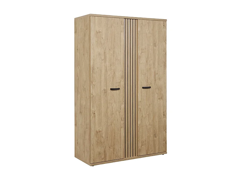 Armoire enfant 2 portes TOMMY – Chêne doré – Design robuste et chaleureux