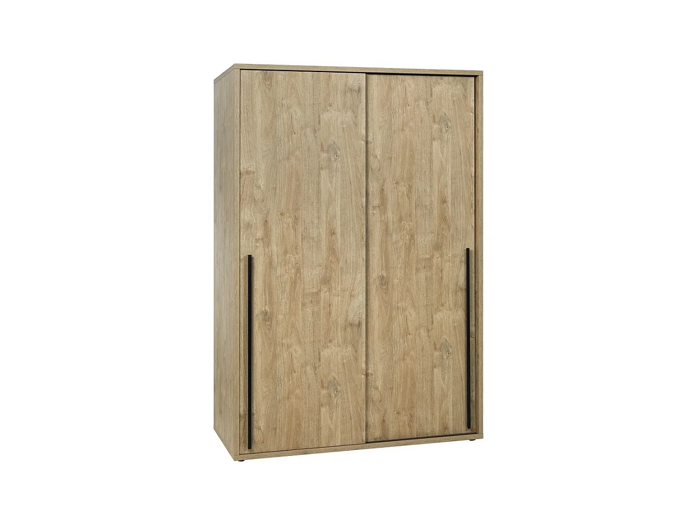 Armoire 2 portes coulissantes MEGEVE – L150 cm – Chêne doré – Style scandinave robuste