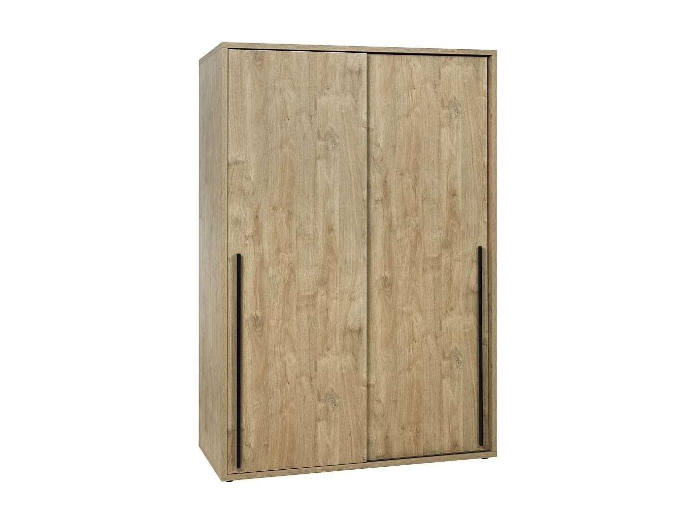 Armoire 2 portes coulissantes MEGEVE – L150 cm – Chêne doré – Style scandinave robuste